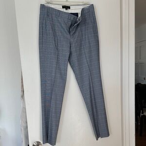Banana Republic light blue gray boxes pattern Dress Pants